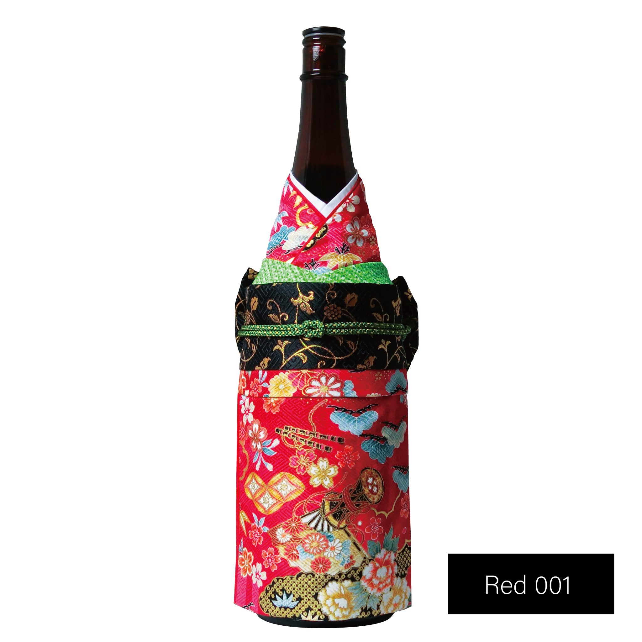 Kimono Bottlewear <br> &lt; Haregi / Yuzen &gt;　<br>for issho sake bottle
